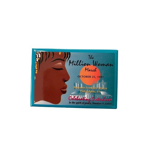 The Million Woman March October 25 1997 Philadelphia Pinback Button Celebrating - Picture 11 of 13